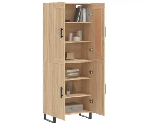 Kõrge Kapp, Sonoma Tamm, 69,5 X 34 X 180 cm Tehispuit