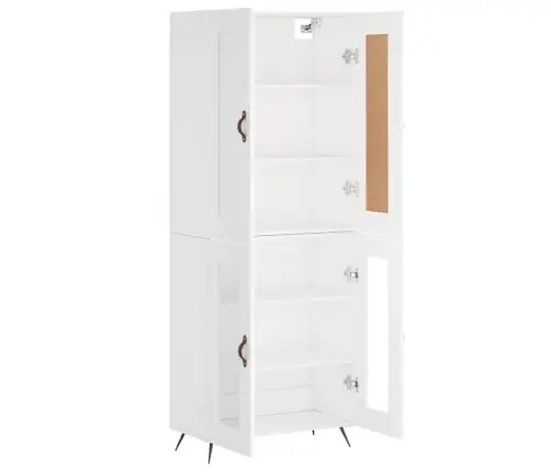 Komoda, Baltos Spalvos, 69,5X34X180cm Apdirbta Mediena