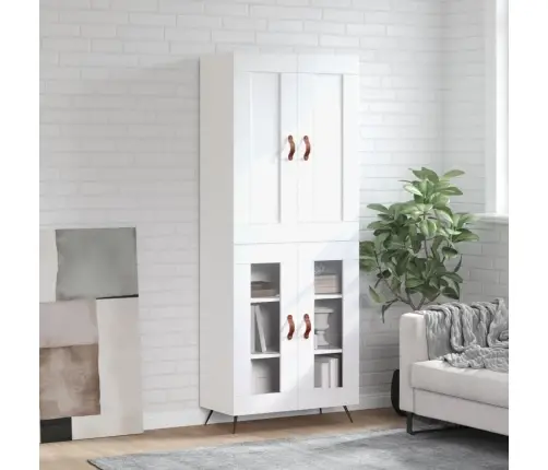 Komoda, Baltos Spalvos, 69,5X34X180cm Apdirbta Mediena