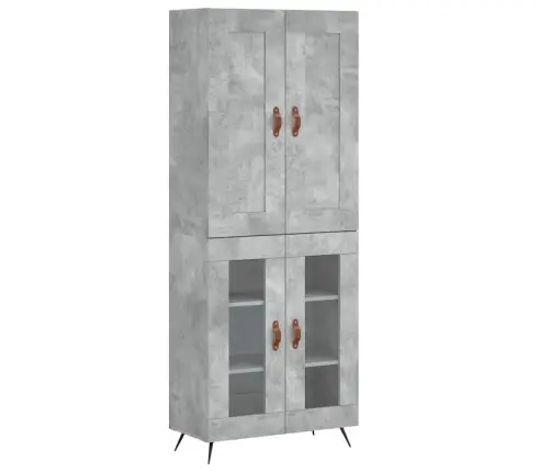 Kõrge Kapp, Betoonhall, 69,5 X 34 X 180 cmTehispuit