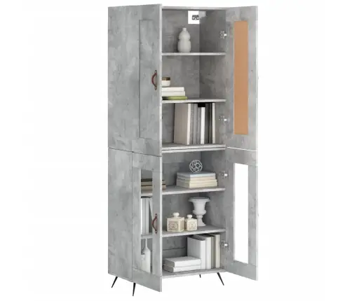 Kõrge Kapp, Betoonhall, 69,5 X 34 X 180 cmTehispuit