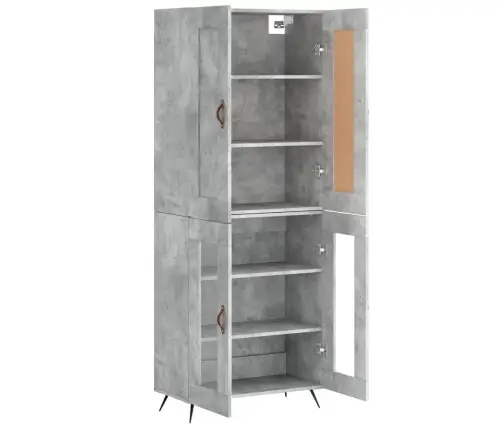 Kõrge Kapp, Betoonhall, 69,5 X 34 X 180 cmTehispuit