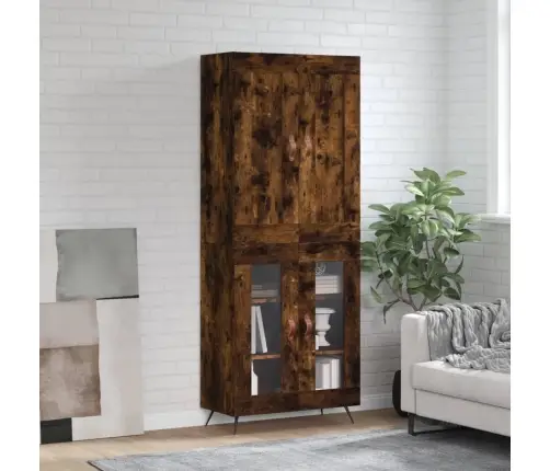 Augstais Skapis, Ozolkoka, 69,5X34X180 Cm, Inženierijas Koks Vidaxl