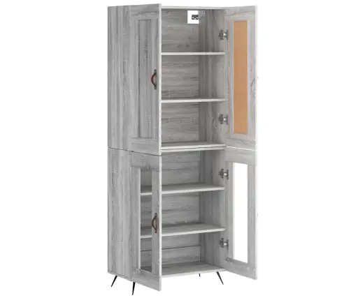 Kõrge Kapp, Hall Sonoma Tamm, 69,5 X 34 X 180 cm Tehispuit