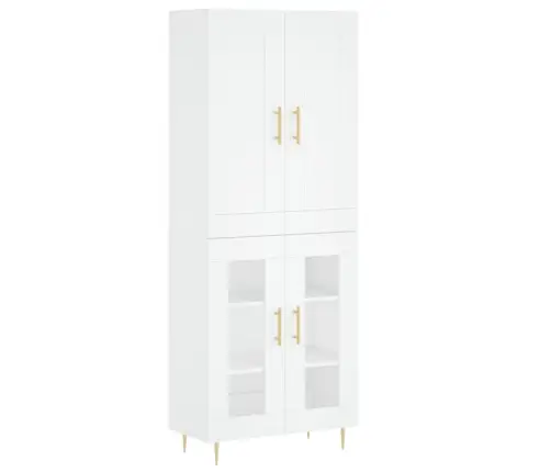 Augstais Skapis, Balts, 69,5X34X180 Cm, Inženierijas Koks Vidaxl