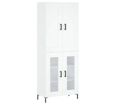 Augstais Skapis, Balts, 69,5X34X180 Cm, Inženierijas Koks Vidaxl