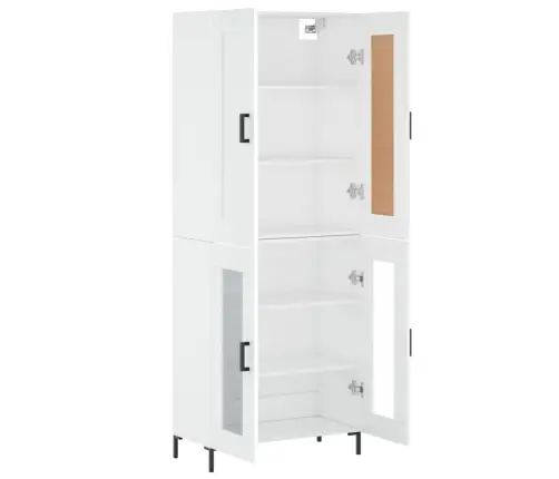 Augstais Skapis, Balts, 69,5X34X180 Cm, Inženierijas Koks Vidaxl