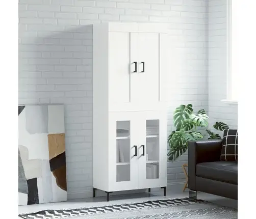 Augstais Skapis, Balts, 69,5X34X180 Cm, Inženierijas Koks Vidaxl