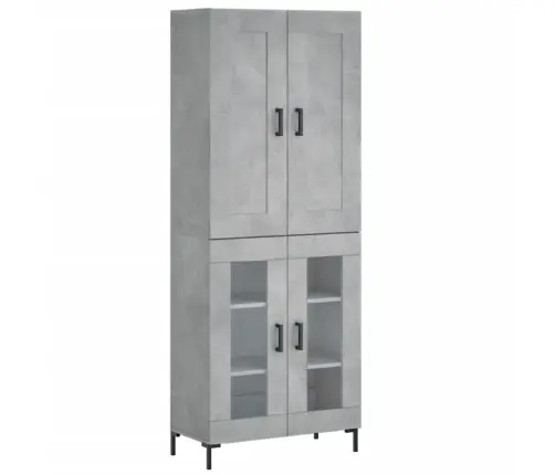 Kõrge Kapp, Betoonhall, 69,5 X 34 X 180 cmTehispuit