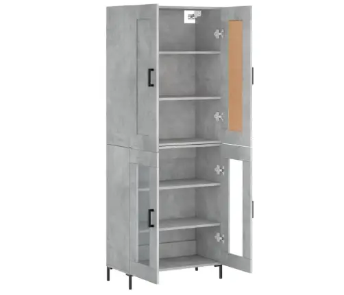 Kõrge Kapp, Betoonhall, 69,5 X 34 X 180 cmTehispuit