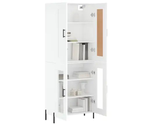 Augstais Skapis, Balts, 69,5X34X180 Cm, Inženierijas Koks Vidaxl