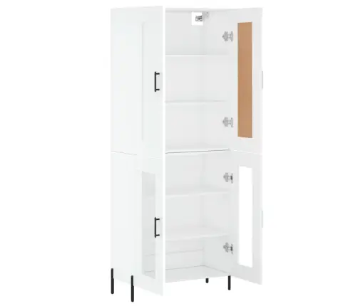 Augstais Skapis, Balts, 69,5X34X180 Cm, Inženierijas Koks Vidaxl