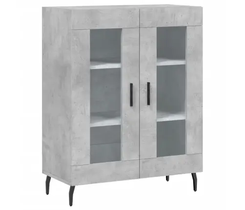 Augstais Skapis, Pelēks, 69,5X34X180 Cm, Inženierijas Koks Vidaxl