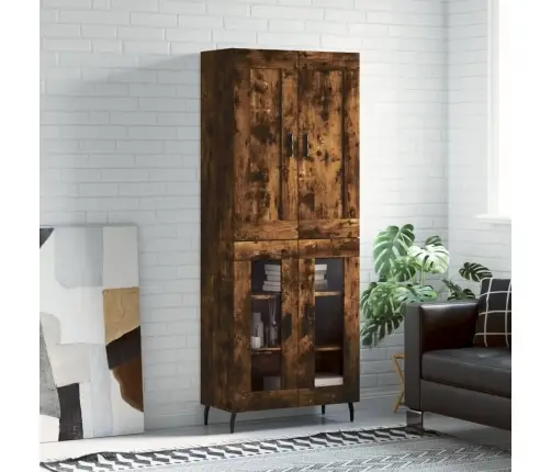 Augstais Skapis, Ozolkoka, 69,5X34X180 Cm, Inženierijas Koks Vidaxl