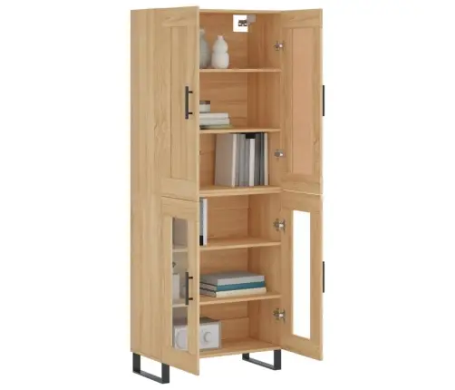 Augstais Skapis, Ozolkoka, 69,5X34X180 Cm, Inženierijas Koks Vidaxl