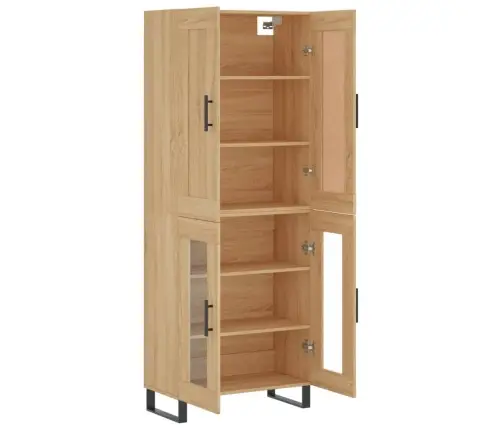 Augstais Skapis, Ozolkoka, 69,5X34X180 Cm, Inženierijas Koks Vidaxl