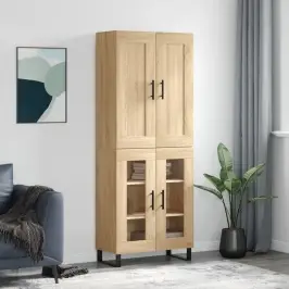 Augstais Skapis, Ozolkoka, 69,5X34X180 Cm, Inženierijas Koks Vidaxl