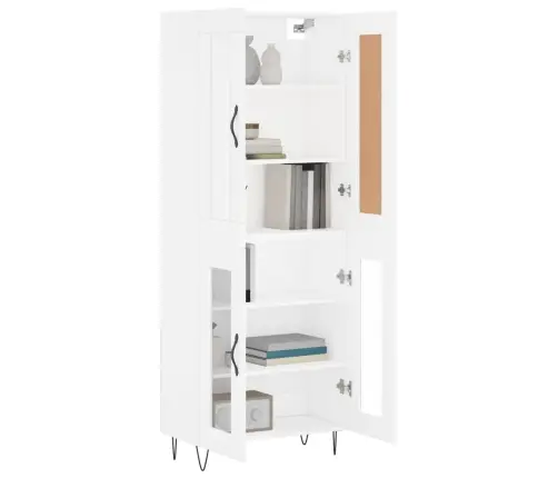 Augstais Skapis, Balts, 69,5X34X180 Cm, Inženierijas Koks Vidaxl Augstais Skapis, Balts, 69,5X34X180 Cm, Inženierijas Koks Vidaxl