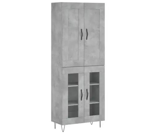 Kõrge Kapp, Betoonhall, 69,5 X 34 X 180 cmTehispuit