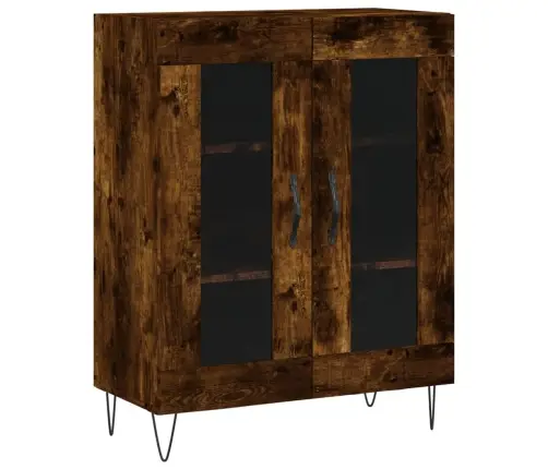 Kõrge Kapp, Suitsutatud Tamm, 69,5 X 34 X 180 cm Tehispuit