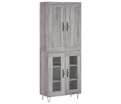 Kõrge Kapp, Hall Sonoma Tamm, 69,5 X 34 X 180 cm Tehispuit