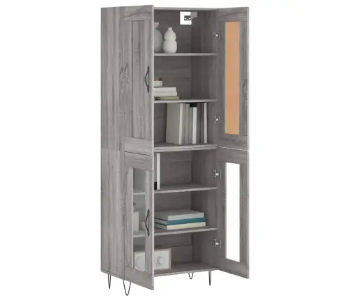 Kõrge Kapp, Hall Sonoma Tamm, 69,5 X 34 X 180 cm Tehispuit