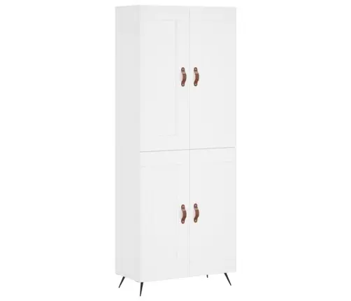 Augstais Skapis, Balts, 69,5X34X180 Cm, Inženierijas Koks Vidaxl