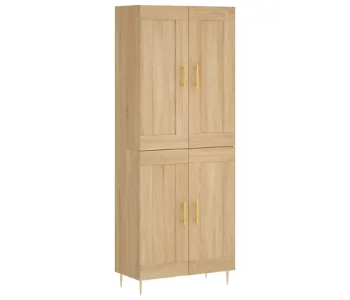 Augstais Skapis, Ozolkoka, 69,5X34X180 Cm, Inženierijas Koks Vidaxl
