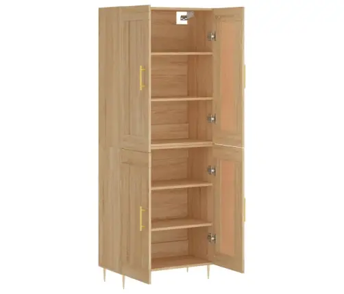 Augstais Skapis, Ozolkoka, 69,5X34X180 Cm, Inženierijas Koks Vidaxl