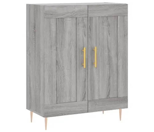 Augstais Skapis, Pelēks, 69,5X34X180 Cm, Inženierijas Koks Vidaxl