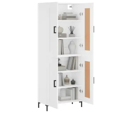 Augstais Skapis, Balts, 69,5X34X180 Cm, Inženierijas Koks Vidaxl