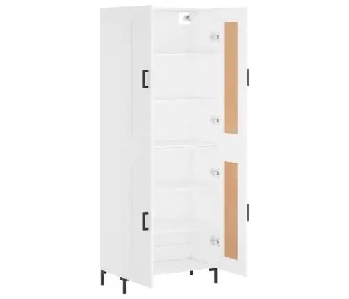 Augstais Skapis, Balts, 69,5X34X180 Cm, Inženierijas Koks Vidaxl