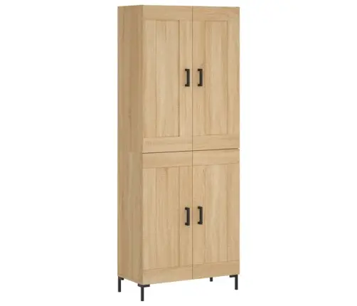 Kõrge Kapp, Sonoma Tamm, 69,5 X 34 X 180 cm Tehispuit