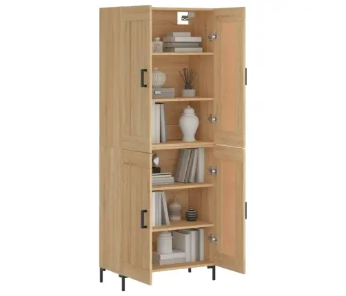 Kõrge Kapp, Sonoma Tamm, 69,5 X 34 X 180 cm Tehispuit