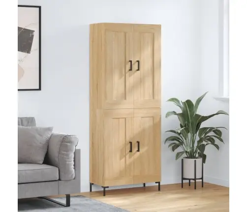 Kõrge Kapp, Sonoma Tamm, 69,5 X 34 X 180 cm Tehispuit