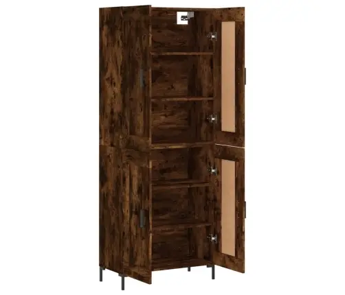 Komoda, Dūminio Ąžuolo Spalvos, 69,5X34X180cm Apdirbta Mediena