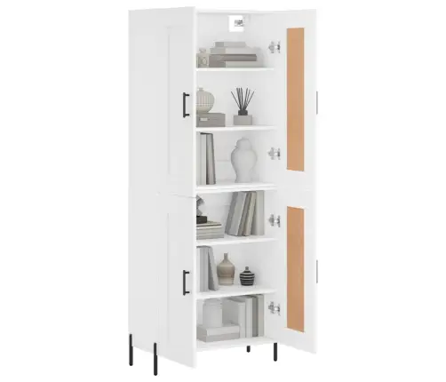 Komoda, Baltos Spalvos, 69,5X34X180cm Apdirbta Mediena