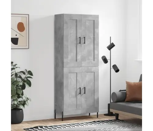 Augstais Skapis, Pelēks, 69,5X34X180 Cm, Inženierijas Koks Vidaxl Augstais Skapis, Pelēks, 69,5X34X180 Cm, Inženierijas Koks Vidaxl