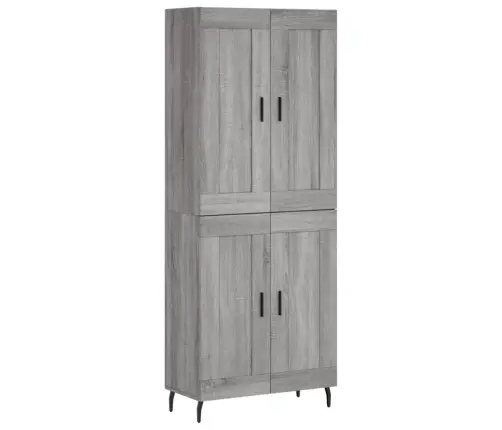 Kõrge Kapp, Hall Sonoma Tamm, 69,5 X 34 X 180 cm Tehispuit