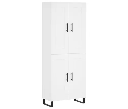 Augstais Skapis, Balts, 69,5X34X180 Cm, Inženierijas Koks Vidaxl