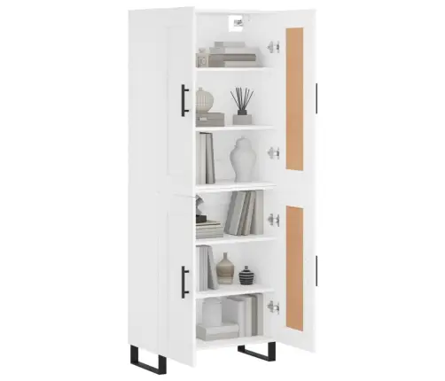 Augstais Skapis, Balts, 69,5X34X180 Cm, Inženierijas Koks Vidaxl