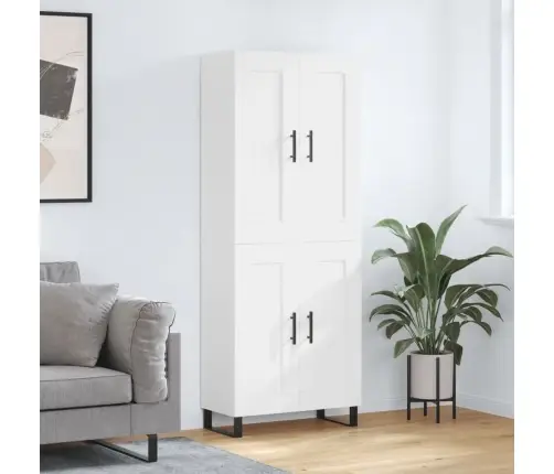 Augstais Skapis, Balts, 69,5X34X180 Cm, Inženierijas Koks Vidaxl