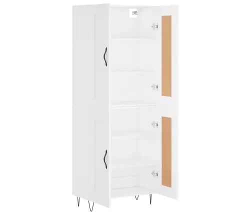 Augstais Skapis, Balts, 69,5X34X180 Cm, Inženierijas Koks Vidaxl