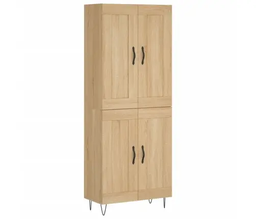 Kõrge Kapp, Sonoma Tamm, 69,5 X 34 X 180 cm Tehispuit