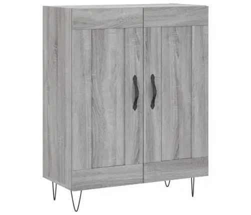 Komoda, Pilkos Ąžuolo Spalvos, 69,5X34X180cm Apdirbta Mediena