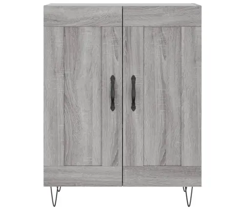 Komoda, Pilkos Ąžuolo Spalvos, 69,5X34X180cm Apdirbta Mediena