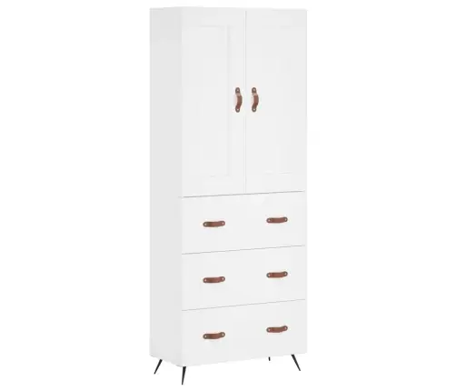 Augstais Skapis, Balts, 69,5X34X180 Cm, Inženierijas Koks Vidaxl