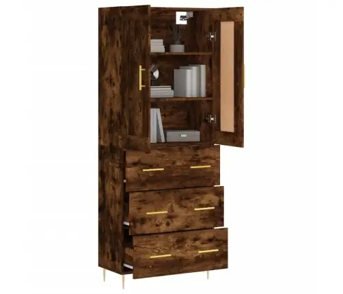 Augstais Skapis, Ozolkoka, 69,5X34X180 Cm, Inženierijas Koks Vidaxl