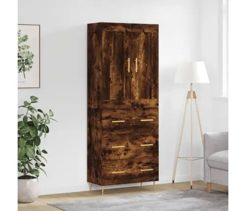 Augstais Skapis, Ozolkoka, 69,5X34X180 Cm, Inženierijas Koks Vidaxl