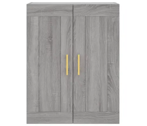 Augstais Skapis, Pelēks, 69,5X34X180 Cm, Inženierijas Koks Vidaxl